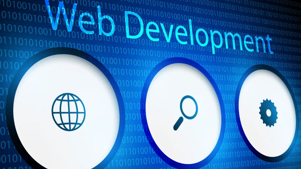 Web development icons, emphasizing affordable web development packages to help businesses thrive.